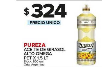Carrefour Maxi Pureza Aceite De Girasol Alto Omega x 1.5lt oferta