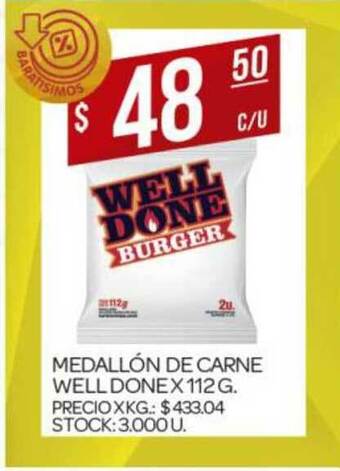 Supermercados DIA Medallón De Carne Well Done X 112g oferta