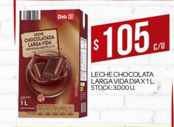 Supermercados DIA Leche Chocolata Larga Vida Dia X 1L. oferta