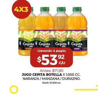 Super MAMI Jugo Cepita Botella x 1000cc oferta