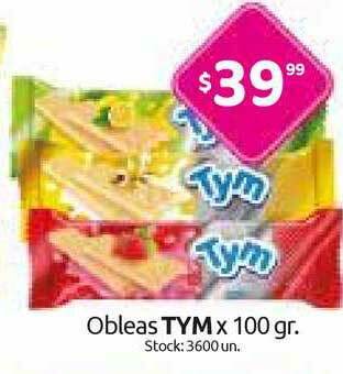 Cordiez Obleas Tym x 100gr oferta