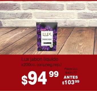 El Abastecedor Lux Jabon Líquido x 200cc oferta