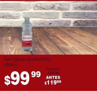 San Iginio Alcohol Fino x 500cc