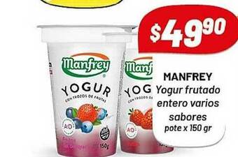 Almacor Manfrey Yogur Frutado Entero Varios Sabores 150gr oferta