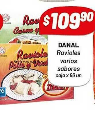 Almacor Danal Ravioles Varios Sabores x 96un oferta
