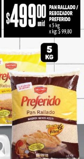 Makro Pan Rallado/Rebozador Preferido x 5kg oferta
