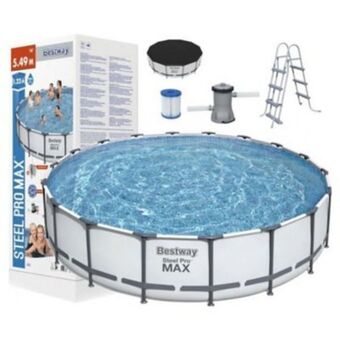 Sodimac Set pileta estructural redonda 549 x 122 cm 24311 l - bestway oferta