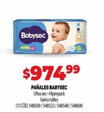 Makro Pañales babysec oferta