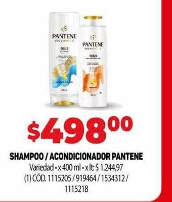 Makro Shampoo acondicionador pantene oferta