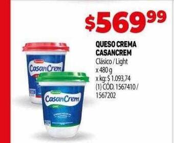 Makro Queso crema casancrem oferta
