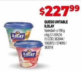 Makro Queso untable ilolay oferta