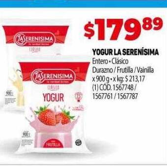 Makro Yogur la serenísima oferta
