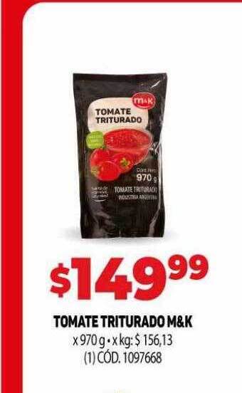 Makro Tomate triturado m&k oferta