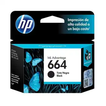 Garbarino Cartucho de tinta hp 664 negra original (f6v29al) oferta