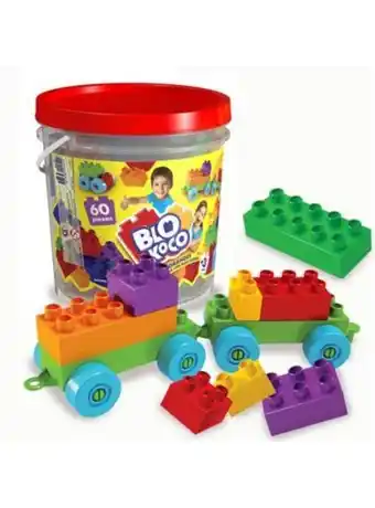 El Mundo del Juguete Blokoco balde 60 piezas oferta