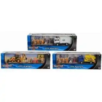 Jugueteria Pluto's Camion + 3 muñecos trabajando en la ciu.. oferta