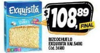 Supermercados Yaguar Bizcochuelo Exquisita vai. 540g oferta