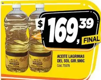 Supermercados Yaguar Aceite Lagrimas Del Sol Gir.900c oferta