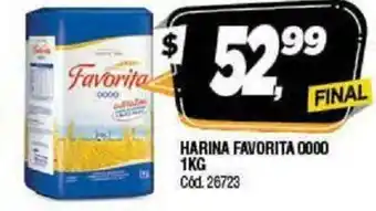 Supermercados Yaguar Favorita Harina 0000 1kg oferta