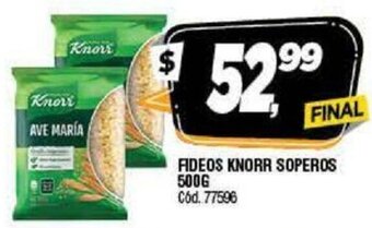 Supermercados Yaguar Knorr Fideos Soperos 500g oferta