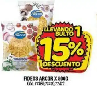 Supermercados Yaguar Fideos Arcor x500g oferta