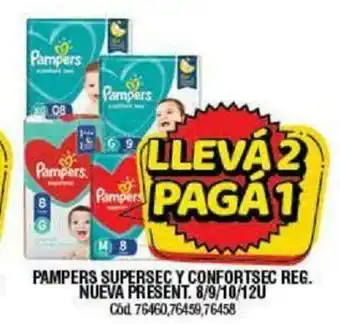 Supermercados Yaguar Pampers Supersec Y Confortsec Reg. Nueva Present. 8/9/10/12u oferta