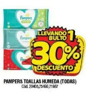 Supermercados Yaguar Pampers Toallas Humeda (Todas) oferta