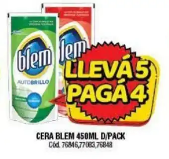 Supermercados Yaguar Blem Cera 450ml D/Pack oferta