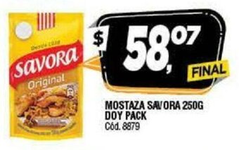 Supermercados Yaguar Mostaza Savora 250g Doy Pack oferta