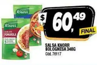 Supermercados Yaguar Knorr Salsa Bolognesa 340g oferta