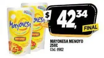 Supermercados Yaguar Mayonesa Menoyo 250c oferta