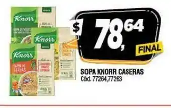 Supermercados Yaguar Knorr Sopa Caseras oferta