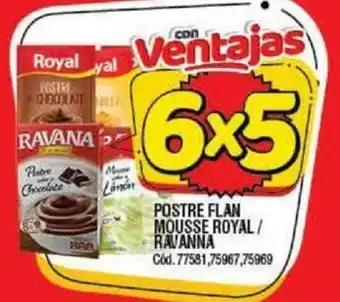 Supermercados Yaguar Ravanna Postre Flan Mousse Royal oferta