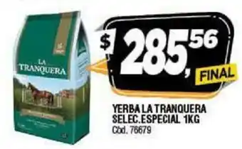 Supermercados Yaguar La Tranquera Yerba Selec.Especial 1kg oferta