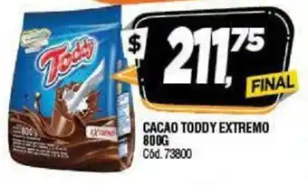 Supermercados Yaguar Toddy Cacao Extremo 800g oferta
