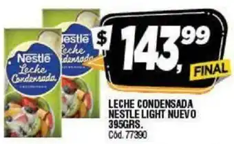 Supermercados Yaguar Leche Condensada Nestle Light Nuevo 395grs oferta