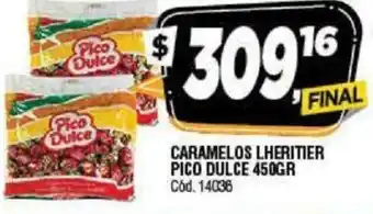 Supermercados Yaguar Pico Dulce Caramelos Lheritier 450gr oferta