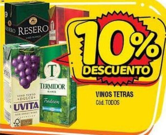 Supermercados Yaguar Vinos Tetras oferta