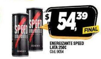 Supermercados Yaguar Energizante speed lata 250c oferta