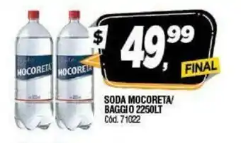 Supermercados Yaguar Mocoreta/Soda Baggio 2250lt oferta