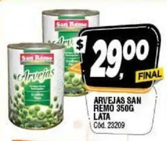 Supermercados Yaguar Arvejas San Remo 350g Lata oferta