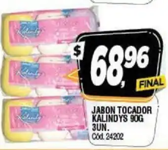 Supermercados Yaguar Jabon Tocador Kalinys 90g 3un oferta