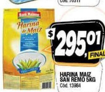 Supermercados Yaguar Harina Maiz San Remo 5kg oferta