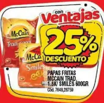 Supermercados Yaguar McCain Papas Fritas TRD 1.5k oferta