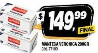 Supermercados Yaguar Manteca Veronica 200gr oferta
