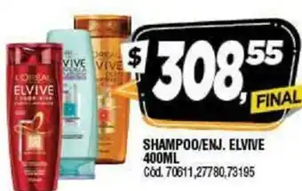 Supermercados Yaguar Elvive Shampoo/Enj 400ml oferta