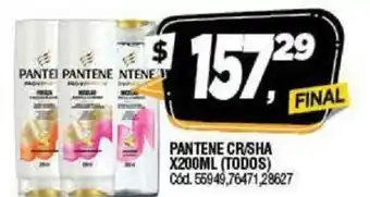 Supermercados Yaguar Pantene Cr/Sha x200ml (Todos) oferta
