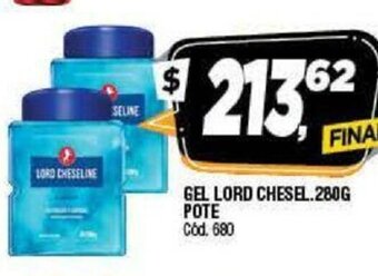 Supermercados Yaguar Gel Lord Chesel 280g Pote oferta