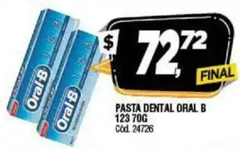 Supermercados Yaguar Pasta Dental Oral B 123 70g oferta