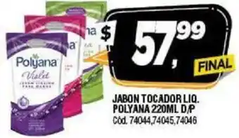 Supermercados Yaguar Polyana Jabon Tocador Liq.220ml D/P oferta